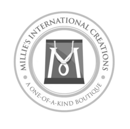 MILLIE'S INTERNATIONAL CREATIONS A ONE-OF-A-KIND BOUTIQUE logo