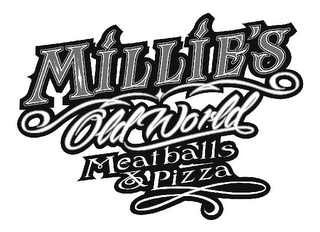 MILLIE'S OLD WORLD MEATBALLS & PIZZA logo