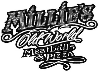 MILLIE'S OLD WORLD MEATBALLS & PIZZA logo