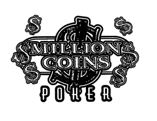 $ MILLION COINS POKER logo