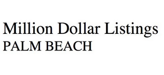 MILLION DOLLAR LISTINGS PALM BEACH logo