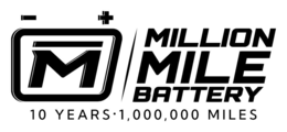 MILLION MILE BATTERY 10 YEARS · 1,000,000 MILES
