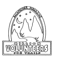 MILLION VOLUNTEERS FOR TRAILS BACKPACKER MAGAZINE logo