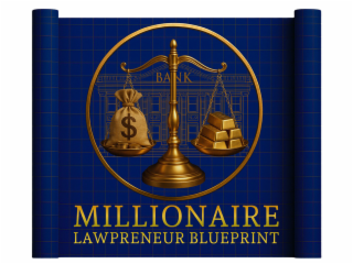 MILLIONAIRE LAWPRENEUR BLUEPRINT BANK logo