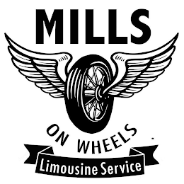 MILLS ON WHEELS LIMOUSINE SERVICE logo