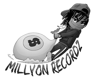 $ MILLYON RECORDZ logo