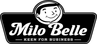 MILO BELLE, KEEN FOR BUSINESS logo