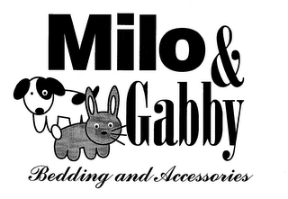 MILO & GABBY BEDDING AND ACCESSORIES logo