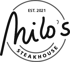 MILO'S STEAKHOUSE EST. 2021 logo