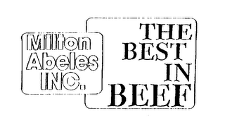 MILTON ABELES INC. THE BEST IN BEEF logo