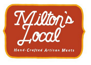 MILTON'S LOCAL HAND-CRAFTED ARTISAN MEATS logo