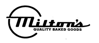 MILTON'S QUALITY BAKED GOODS logo