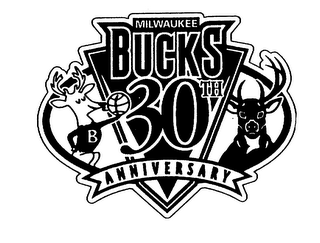 MILWAUKEE BUCKS 30TH ANNIVERSARY B logo