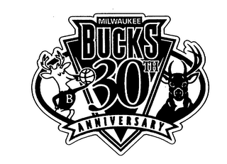 MILWAUKEE BUCKS 30TH ANNIVERSARY B logo