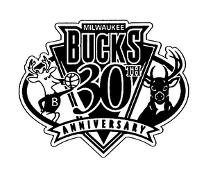 MILWAUKEE BUCKS 30TH ANNIVERSARY B logo