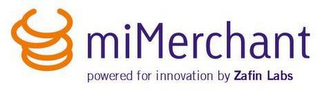 MIMERCHANT POWERED FOR INNOVATION BY ZAFIN LABS logo