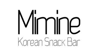 MIMINE KOREAN SNACK BAR logo