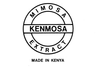 MIMOSA EXTRACT KENMOSA MADE IN KENYA logo