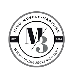 MIND MUSCLE MEDICINE M/3 EST 2020 WWW. MINDMUSCLEMED.COM logo