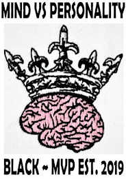 MIND VS PERSONALITY BLACK ~ MVP EST. 2019 logo