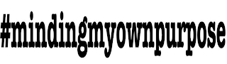 #MINDINGMYOWNPURPOSE logo