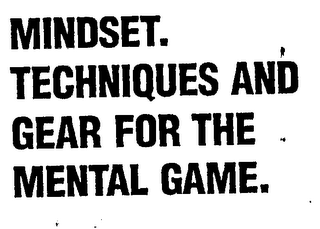 MINDSET TECHNIQUES AND GEAR FOR THE MENTAL GAME logo