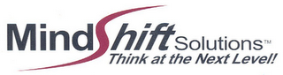 MINDSHIFT SOLUTIONS THINK AT THE NEXT LEVEL! logo