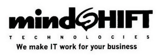 MINDSHIFT TECHNOLOGIES WE MAKE IT WORK FOR YOUR BUSINESS logo