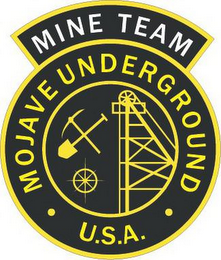 MINE TEAM MOJAVE UNDERGROUND U.S.A. logo