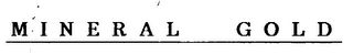MINERAL GOLD logo
