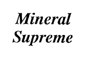 MINERAL SUPREME logo