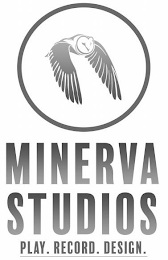 MINERVA STUDIOS PLAY. RECORD. DESIGN. logo