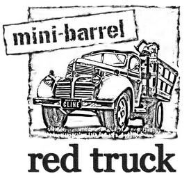 MINI-BARREL CALIFORNIA CLINE RED TRUCK logo