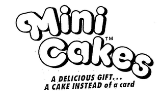 MINI CAKES A DELICIOUS GIFT A CAKE INSTEAD OF A CARD logo