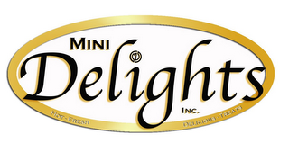 MINI DELIGHTS INC. HOT-FRESH DELICIOUS-TREATS logo