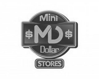 MINI DOLLAR STORES $ MD $ logo