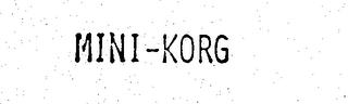 MINI-KORG logo