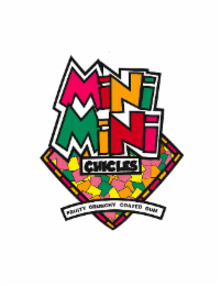 MINI MINI CHICLES FRUITY CRUNCHY COATED GUM logo