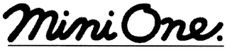 MINI ONE. logo