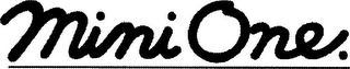 MINI ONE. logo