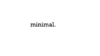 MINIMAL. logo