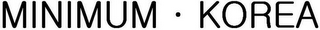 MINIMUM . KOREA logo