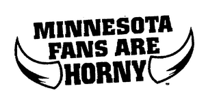 MINNESOTA FANS ARE HORNY logo