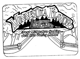 MINNESOTA FLAVOR GREAT MIDWESTERN COOKING... JUST LIKE COMING HOME] logo