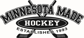 MINNESOTA MADE HOCKEY ESTABLISHED 1993 logo