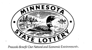 MINNESOTA STATE LOTTERY PROCEEDS BENEFIT OUR NATURAL AND ECONOMIC ENVIRONMENTS logo