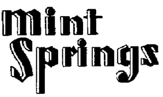 MINT SPRINGS logo