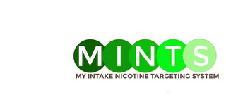 MINTS MY INTAKE NICOTINE TARGETING SYSTEM logo