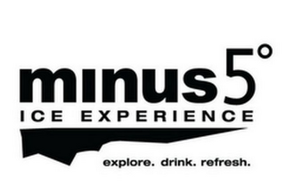 MINUS5° ICE EXPERIENCE EXPLORE. DRINK. REFRESH. logo