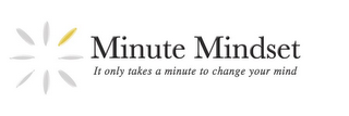 MINUTE MINDSET -IT ONLY TAKES A MINUTE TO CHANGE YOUR MIND logo